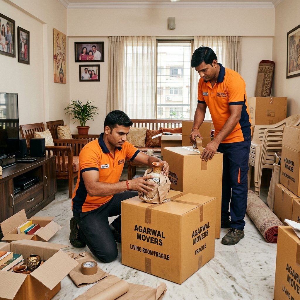 Trust Move Packers team packing in Delhi NCR